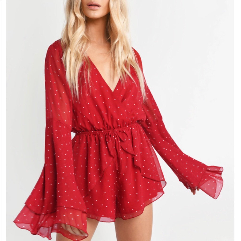 Tobi Serena Bell Sleeve Romper